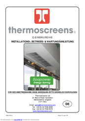 Thermoscreens C1500R Installations-, Betriebs- & Wartungsanleitung