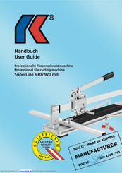 Kaufmann SuperLine 630 Handbuch