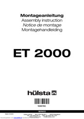 Hulsta ET 2000 Montageanleitung