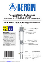 BERGIN WPPN-23L-SAE80 Benutzer- Und Wartungshandbuch