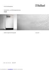 Vaillant VSK 300/3 Installations- Und Montageanleitung