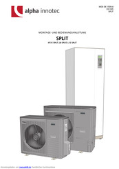 alpha innotec L12 SPLIT Montage- Und Bedienungsanleitung