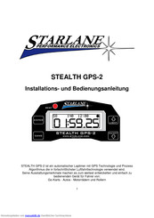 STARLANE STEALTH GPS-2 Installations- Und Bedienungsanleitung