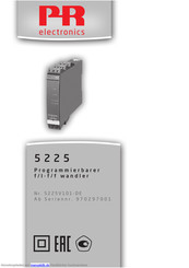 PR electronics 5225A Bedienungsanleitung