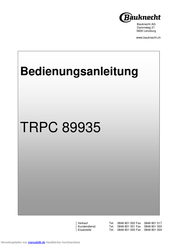 Bauknecht TRPC 89935 Bedienungsanleitung