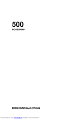 audiolabor 500 Bedienungsanleitung