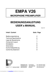 Lake People EMPA V26 Bedienungsanleitung