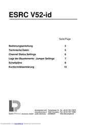 Lake People ESRC V52-id Bedienungsanleitung