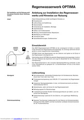 WISY OPTIMA Bedienungsanleitung