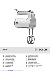 Bosch MFQ40301 Gebrauchsanleitung