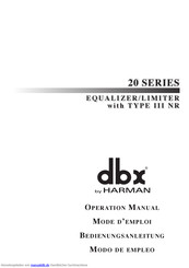 dbx 20 SERIES Bedienungsanleitung
