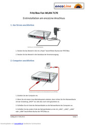 Fritz!Box Fon WLAN 7170 Erstinstallation