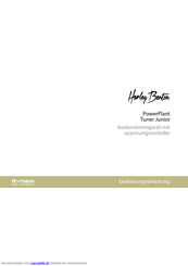 thomann Harley Benton PowerPlant Tuner Junior Bedienungsanleitung