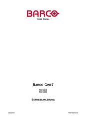 Barco CINE7 Betriebsanleitung