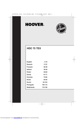 Hoover HDC 75 TEX Handbuch