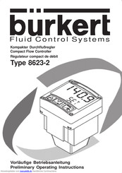 Burkert 8623-2 Standard Betriebsanleitung