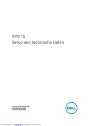 Dell XPS 15-9560 Einrichtung Und Technische Daten