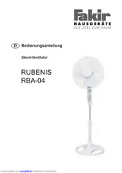 Fakir RUBENIS RBA-04 Bedienungsanleitung