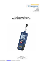 PCE Instruments PCE-555 Bedienungsanleitung