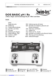 Swim-tec DOS BASIC pH/Rx Montage- Und Bedienungsanleitung
