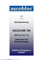 ascobloc ASCOLINE 700 Betriebsanleitung