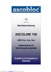 ascobloc ASCOLINE 700 Betriebsanleitung