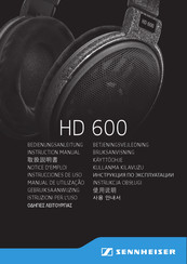 Sennheiser HD 600 Bedienungsanleitung