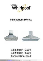 Whirlpool AKR602ELIX Installation-Montageanleitungen