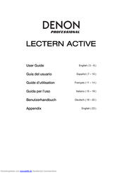 Denon Lectern Active Benutzerhandbuch