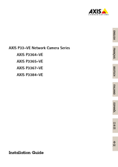 Axis P3365-VE Installationsanleitung
