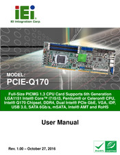 IEI PCIE-Q170 Bedienungsanleitung