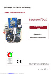 Scheer Blautherm DUO Montage- Und Betriebsanleitung
