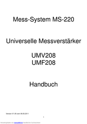 IMD UMV208 Handbuch