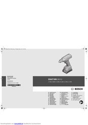 Bosch EXACT ION 2-700 Originalbetriebsanleitung