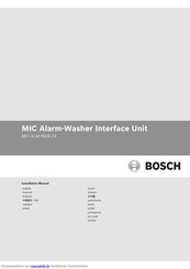 Bosch MIC-ALM-WAS-24 Installationsanleitung
