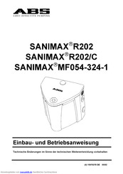 ABS SANIMAX MF054-324-1 Einbau- Und Betriebsanweisung