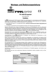 osf POOLcontrol PC-400-ES-spezial Montage- Und Bedienungsanleitung