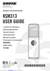 Shure KSM313 Bedienungsanleitung