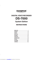 Olympus DS-7000 Benutzerhandbuch