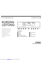 AEG PRO COMBI Kurzanleitung