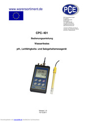 PCE Instruments CPC- 401 Bedienungsanleitung