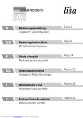 HumanTechnik lisa A-2409-0 Bedienungsanleitung