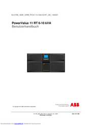 ABB PowerValue 11 RT 6 kVA Benutzerhandbuch