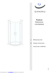 SANIKU PLANOLUX Serie Montageanleitung