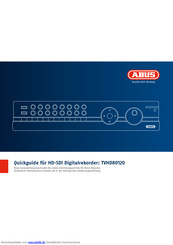 Abus TVHD80120 Kurzbedienungsanleitung