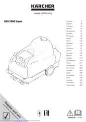 Kärcher HDS 2000 Super Bedienungsanleitung