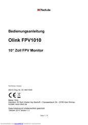 RCTECH Olink FPV1010 Bedienungsanleitung