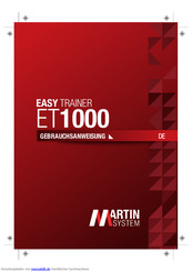 Martin System EASY TRAINER ET1000 Gebrauchsanweisung