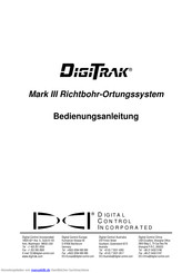 Digital Control DigiTrak Mark III Bedienungsanleitung