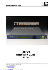 IBT Interface SDI-DZK Installationsanleitung